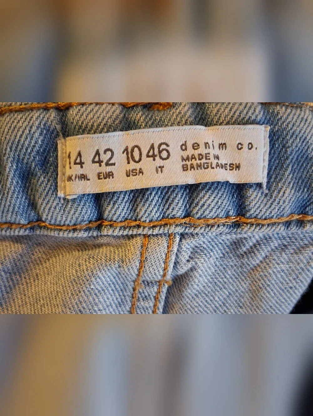 EUC Y2K Denim Co. Light Blue Braided Waist Baggy Flare Boho Jean Pants SZ 10
